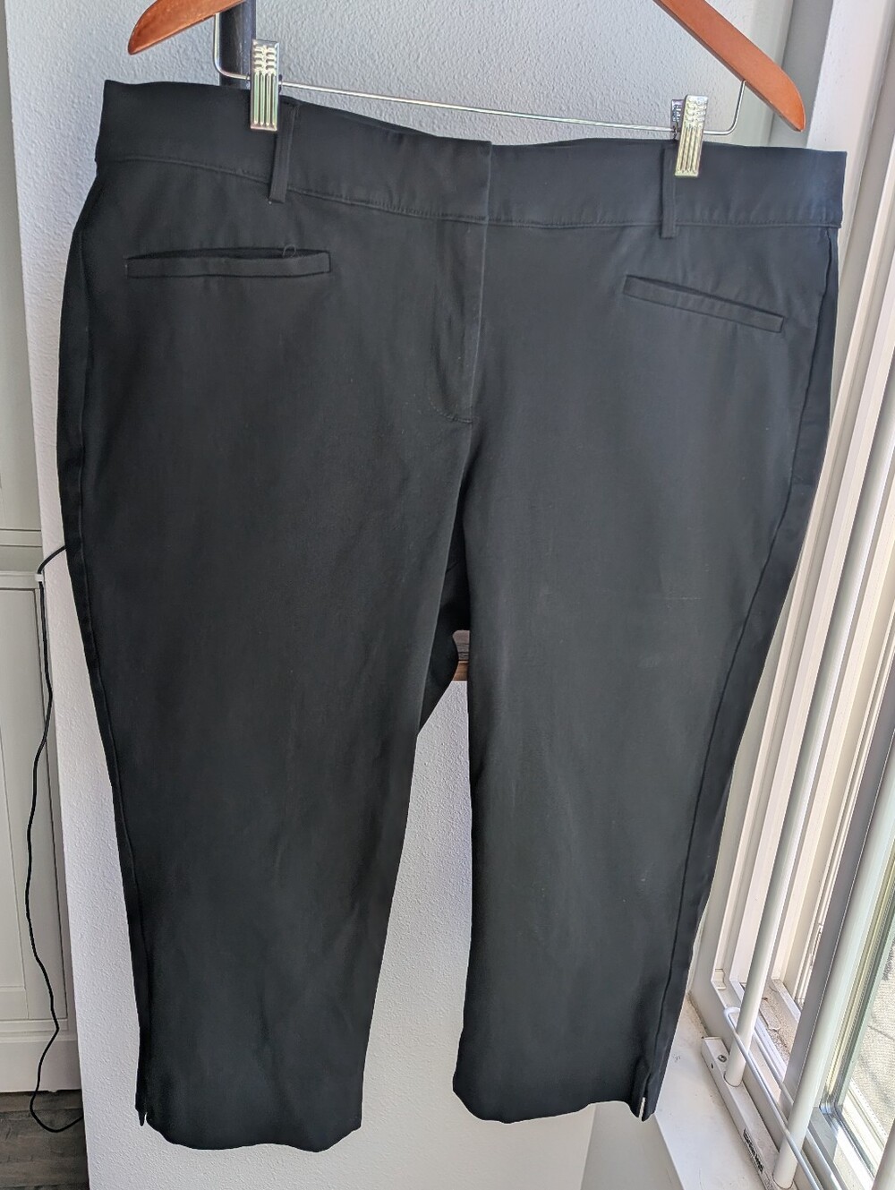Lane Bryant The Allie Black Ankle Dress Pants Size 18 Stretch Work Slacks